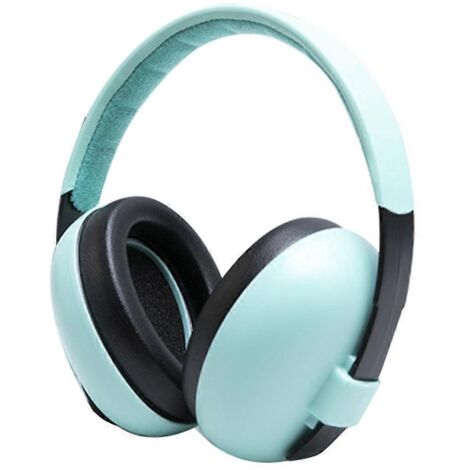 Casque antibruit pour bébé, protection auditive verte