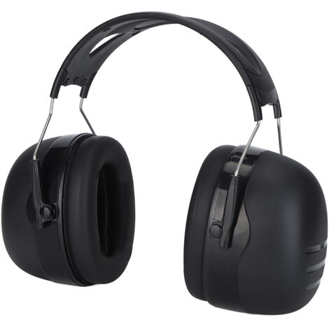 Casque antibruit - Protection auditive - Casque insonorisant - NRR 37 dB - Pour le bâtiment et la menuiserie - Noir