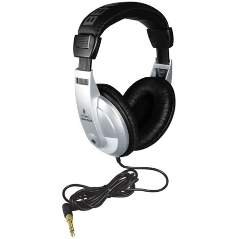 Casque audio filaire Behringer HPM1000, noir et argent.