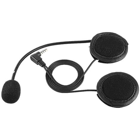 Casque Bluetooth avec micro pour intercom moto V4/V6, kit oreillette mains libres, accessoire audio étanche pour casque de motocycliste.