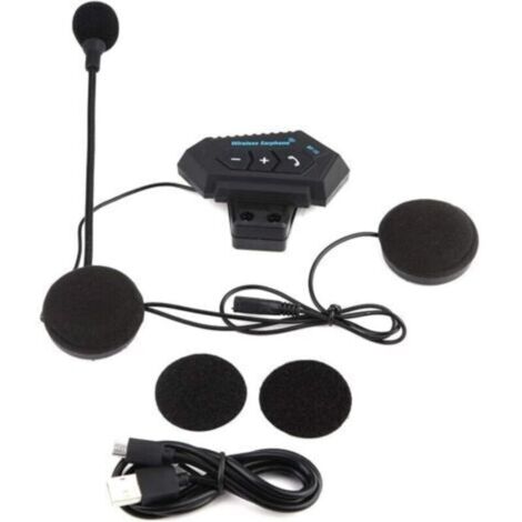 Casque Bluetooth moto mains libres intercom – Modèle BT V4.1 – Appels et musique Hi-Fi – Autonomie 8h – Portée 20-30m