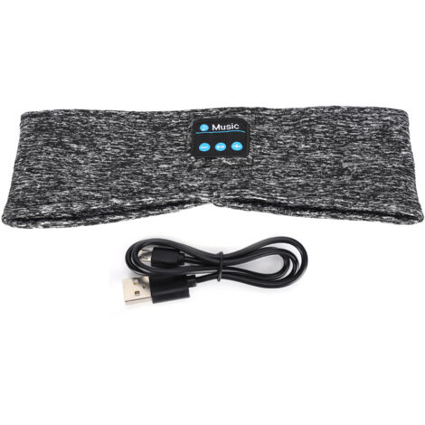 Casque Bluetooth Sport Bandeau sans Fil pour Appels, Musique, Course, Yoga et Sommeil