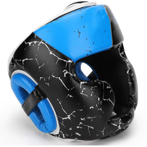 Casque de Boxe Enfant MMA Muay Thai Protège-Tête Entraînement (Taille S)