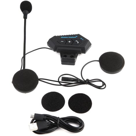 Casque de casque, casque Hi-Fi Invite vocal avec câble de charge pour moto