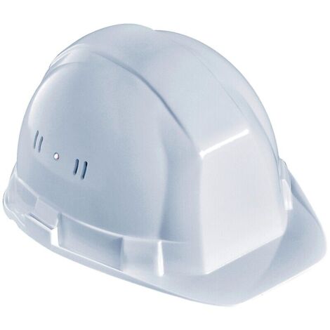 Casque de chantier Cagny - coloris blanc avec molette - SOFOP