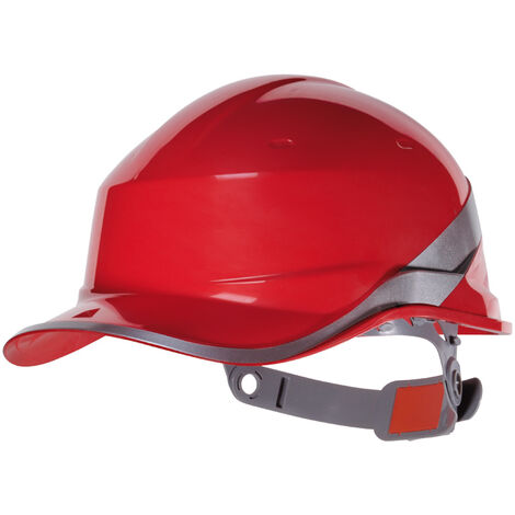 CASQUE DE CHANTIER DELTA PLUS FORME CASQUETTE BASEBALL ROUGE -DIAM5ROFL - Rouge
