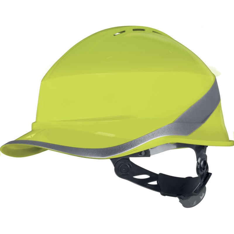 Casque de sécurité Delta Plus Ventilé en abs Jaune, gamme diamondvi wind ( Prix pour 1 )
