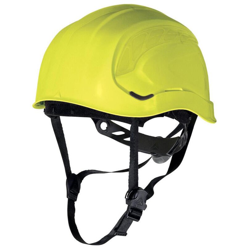 Casque de chantier style casque de montagne jaune