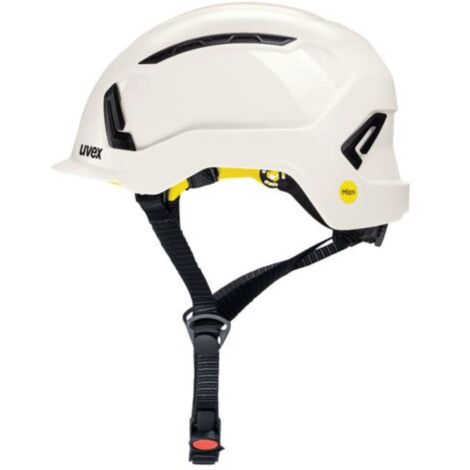 Casque de chantier Uvex Ventilé en ABS Blanc, gamme Pronamic alpine MIPS ( Prix pour 1 )