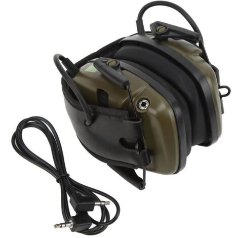 Casque de Chasse Professionnel ZERONE - Cache‑oreilles anti‑bruit - Vert foncé