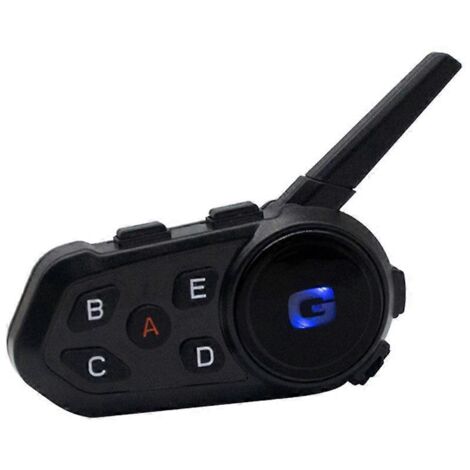 Casque de moto avec intercom Bluetooth 5.1 et portée de 1200 mètres
