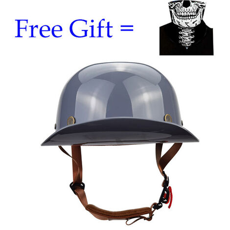 Casque de Moto rétro, casquette de Baseball, accessoires Vintage, demi-casque Venom CZ1, nouvelle collection 2022,01 Bright Gray,M