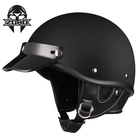 Casque de Moto rétro pour adultes, avec moteur DOT, demi-visage, Vintage, 2022,b1,S