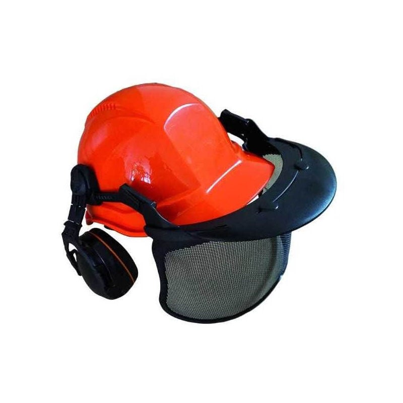 Casque de sécurité Blinky Jac avec écouteurs et visière orange