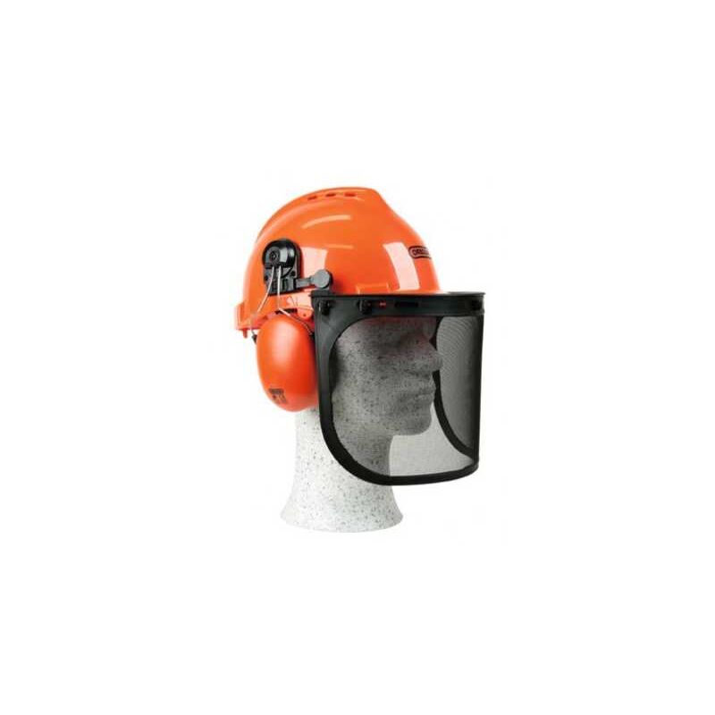Casque de protection complet. Visière + oreillettes anti-bruit. Oregon Yukon