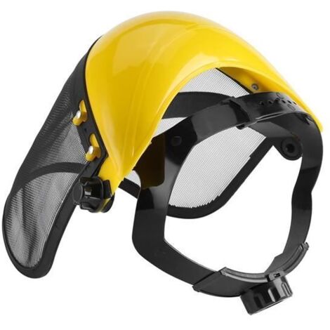 Casque de Protection - Marque - Modèle - Visière en Maille - Protection Forestière et Débroussailleuse