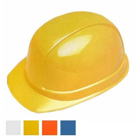 Casque de protection orange/rouge