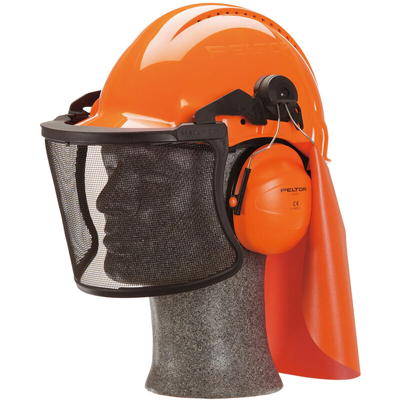 Casque de protection 3M Kit forestier G3000MOR31V5J - Orange