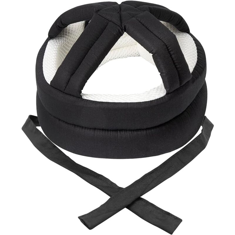 Casque de Protection pour Personnes Âgées Coussin Protection Tête Anti-Chute Chapeau Epaissi en Coton Anti-Collision Taille Réglable