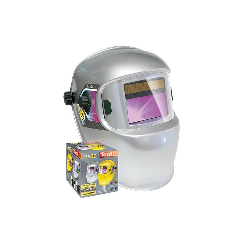 GYS - casque de protection soudure lcd Promax 9/13G, argent