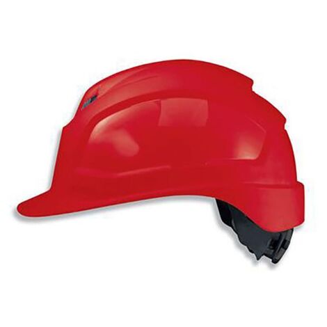 Casque de protection Uvex Pheos IES 51-61 cm rouge adaptateur de lunettes