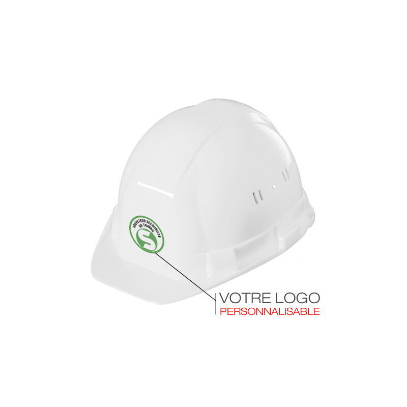 Casque de sécurité chantier personnalisable (W1010016P).- Vert -