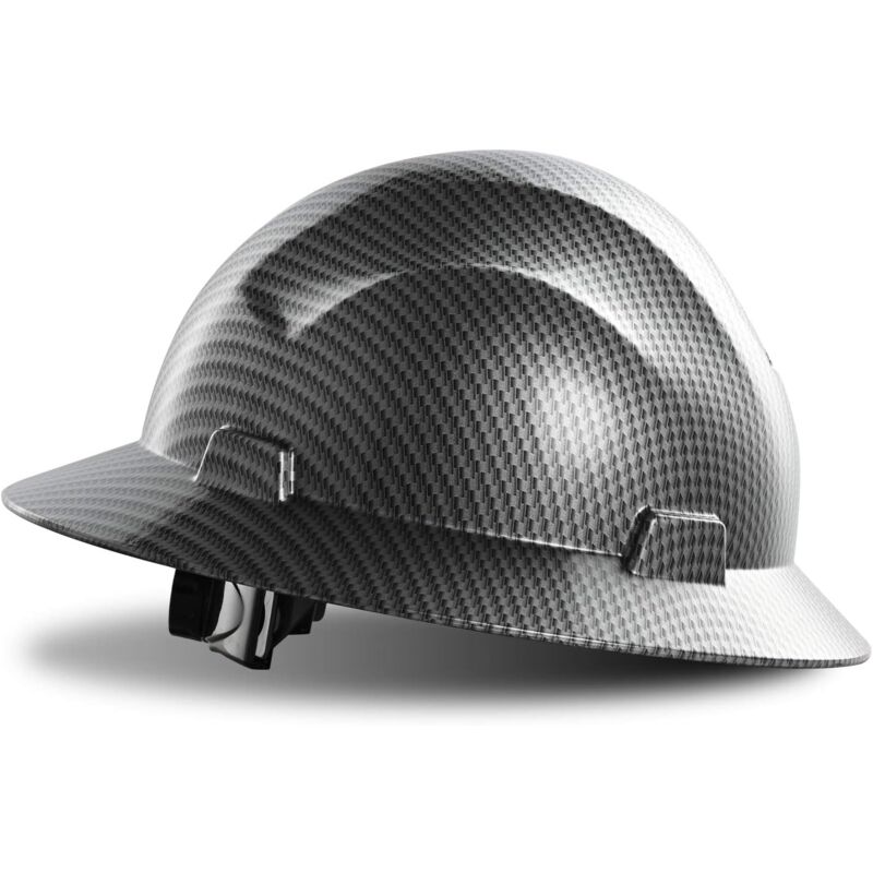 Casque de sécurité intégral pour le bâtiment, design premium gris anthracite, casque de sécurité en fibre de verre avec suspension à cliquet réglable