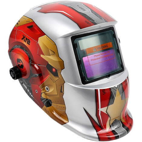 Casque de soudage à assombrissement automatique solaire, masque pour soudeur à arc TIG/MIG, outil de protection pour meuleuse