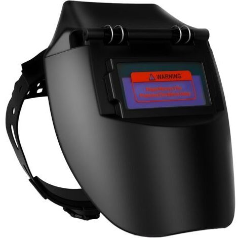 Casque de soudage à obscurcissement automatique, alimenté par énergie solaire et batterie rechargeable, vision claire, pour soudage MIG, à l'arc et TIG, noir.