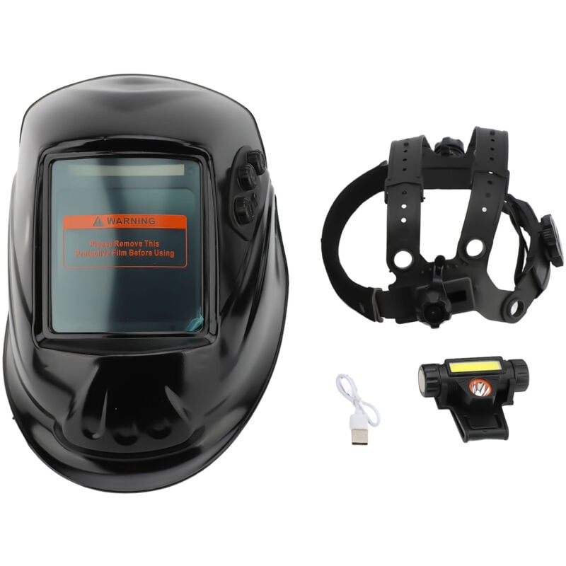 Zoternen - Casque de soudage avec grand écran lcd, couleur réelle, énergie solaire, capot à obscurcissement automatique