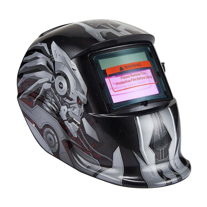 Ikodm - Casque de Soudure Automatique - Masque de Soudure avec 2 Lentilles et 2 Capteurs de filtre à ombre réglables DIN9-13 pour le soudage à l'arc