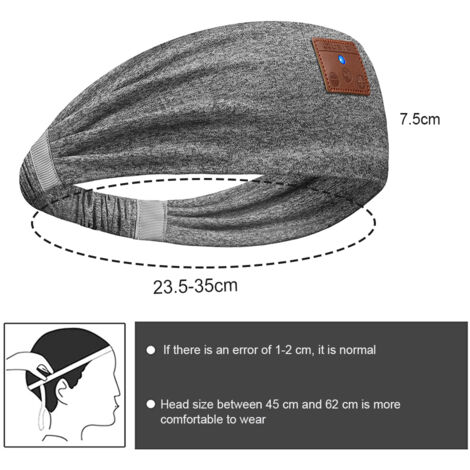 Casque de Sport Bluetooth pour Courir et Yoga, Écouteurs sans Fil Confortables pour Dormir sur le Côté - Qualité Audio HD