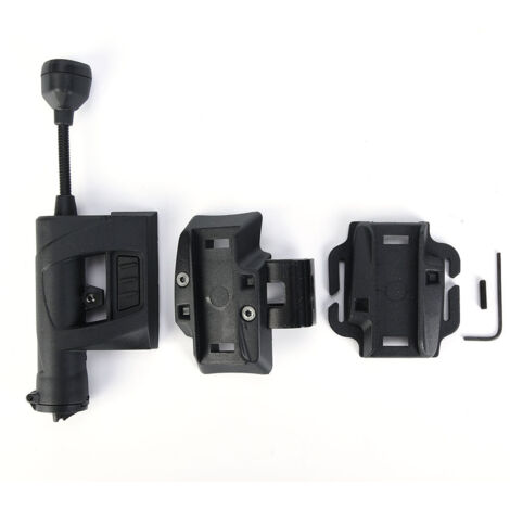 Casque de Vélo Lumineux Rechargeable, Lampe Frontale LED 4 Modes pour Cyclisme Nocturne, Accessoire Montage NE05006 Noir