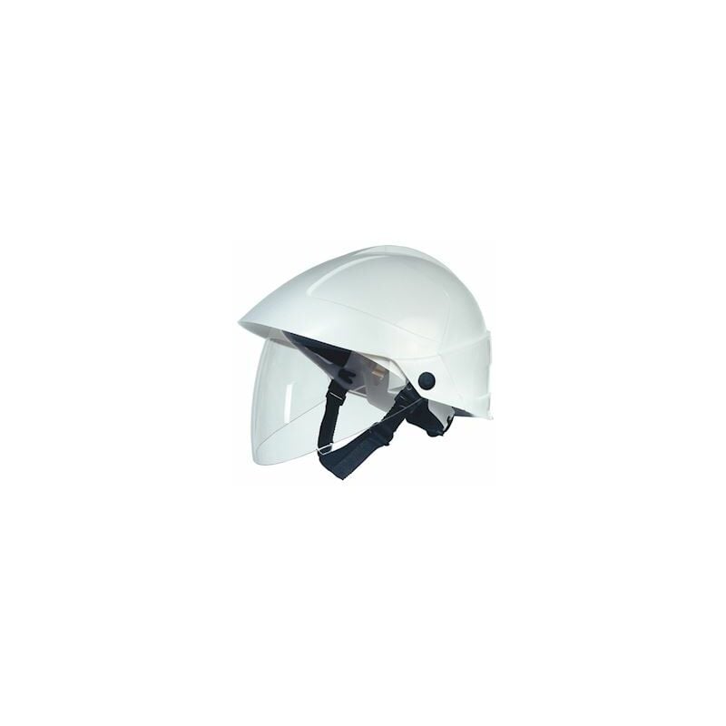 Casque avec écran faciale intégré - blanc Catu mo-185-bl
