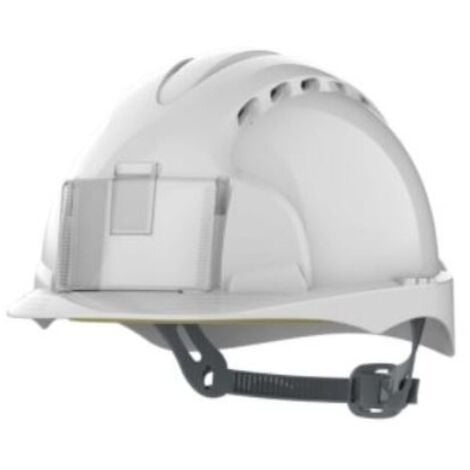 JSP Casque de sécurité glissière ventilé EVO2 Badge Blanc