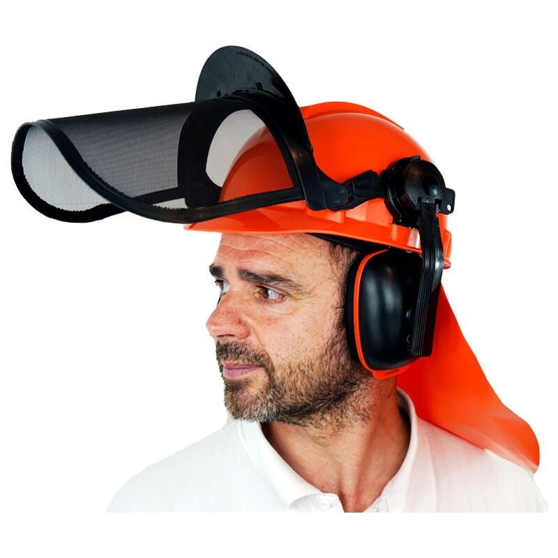 Casque de protection forestier