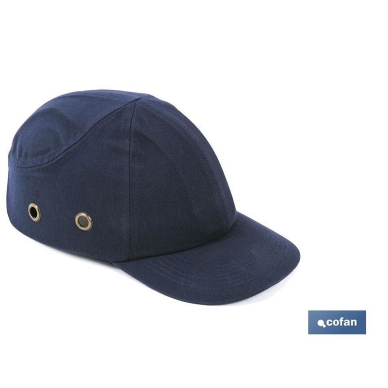 Bouchon de sécurité avec protection anti-choc EN812, taille unique en ABS bleu