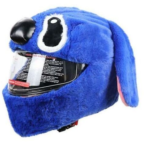 Casque intégral capuche en peluche chapeau de moto casque d'équitation personnalisé en plein air accessoire de moto drôle 1