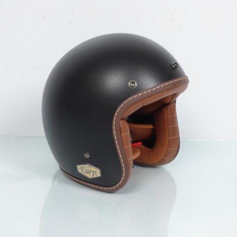 Casque jet noir mat Torx pour homme / femme Taille XS Wyatt Earp
