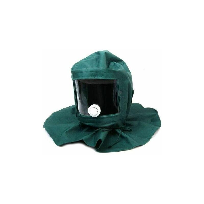 Casque Masque de Protection Anti-Vent Anti-poussiére pour Sablage Sableuse Bricolage