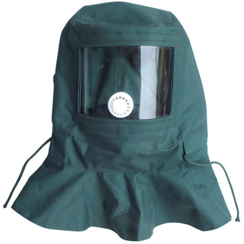 Casque Masque de Protection Anti-Vent Anti-poussière pour Sablage Sableuse,vert
