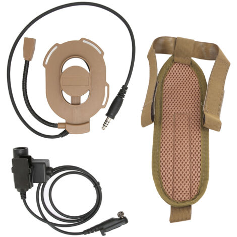 Casque militaire unilatéral HD01 pour talkie-walkie Hytera PD600 PD602 PD605 PD662, robuste et durable.