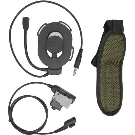 Casque militaire unilatéral U94 PTT robuste pour moto, compatible Hytera PD‑780 PD‑785 PD‑788 PD‑780G, noir.