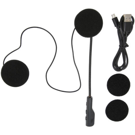 Casque moto Bluetooth 5.0 avec micro intégré pour musique stéréo et communication