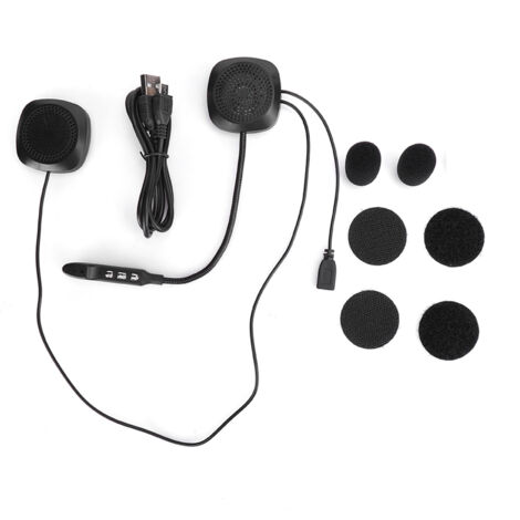 Casque moto Bluetooth 5.0 avec micro, kit main-libre et son stéréo pour appels