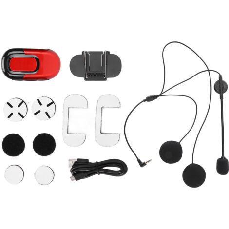 Casque moto Bluetooth 5.0 avec réduction de bruit et écouteurs intégrés étanches pour la conduite