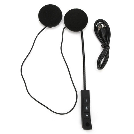 Casque moto Bluetooth avec charge rapide USB - Communication mains libres et anti-interférence (BT008)