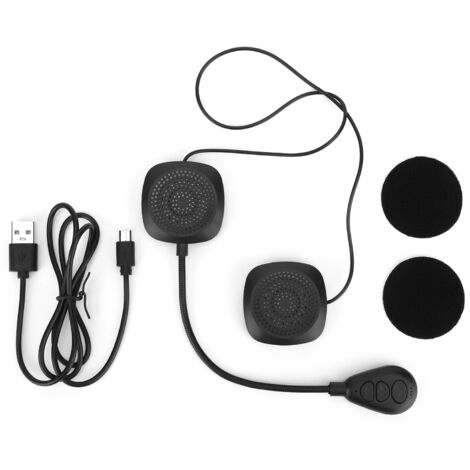 Casque moto Bluetooth avec haut-parleurs intégrés et kit mains-libres