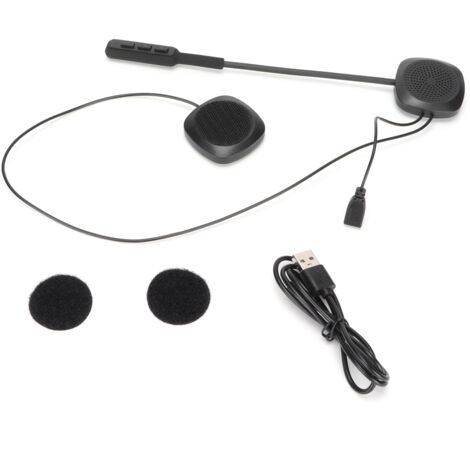 Casque moto Bluetooth avec micro intégré, kit mains-libres 5.0 et écouteurs pour voyage