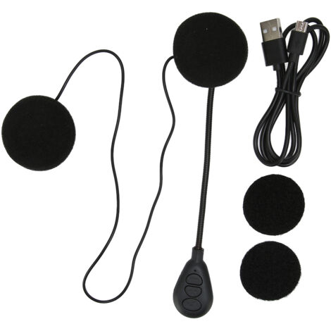 Casque moto Bluetooth T6 avec contrôle de volume, compatible avec tous les casques de moto